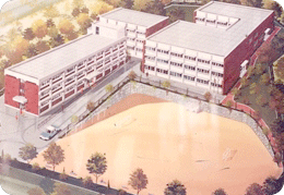 1983년 7월 광명시 학교 신축 조감도